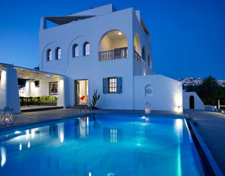 Villa Rosalin in Santorini, Pool, by Olive Villa Rentals