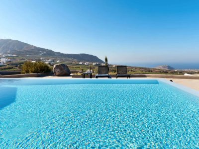 Villa Rosalin in Santorini, Pool, by Olive Villa Rentals