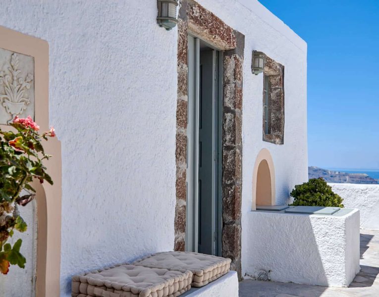 Villa Tramonto in Santorini Greece, outdoor, by Olive Villa Rentals