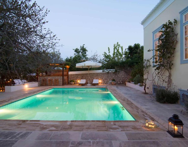 Olive-Villa-Rentals-Spetses-Villa Felicia - pool view