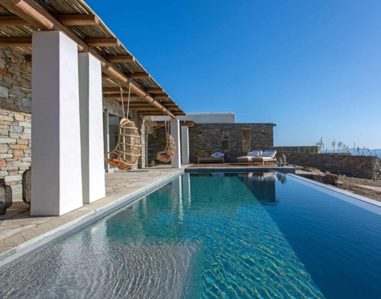 Villa Luna in Tinos, swimming pool, by Olive Villa Rentals