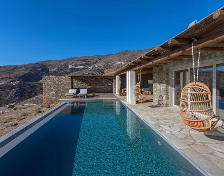 Villa Luna in Tinos, swimming pool, by Olive Villa Rentals