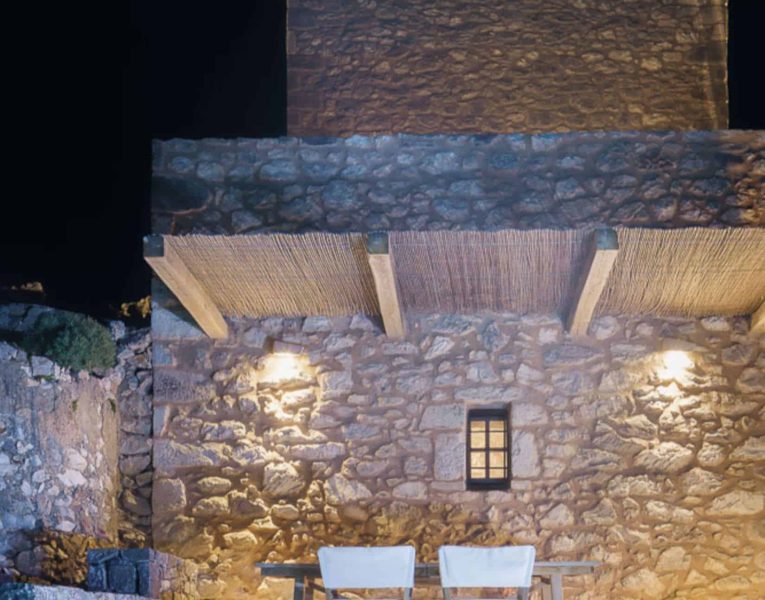 Torre di Mani-Mani-Peninsula-by-Olive-Villa-Rentals-night-lights