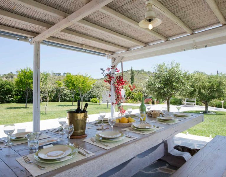 Villa-Celeste-Athens-by-Olive-Villa-Rentals-exterior-dining-table