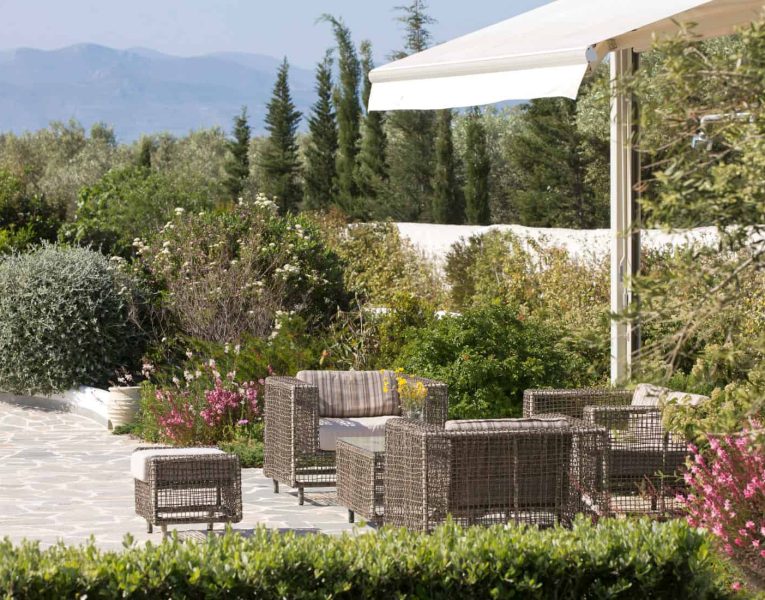 Villa-Celeste-Athens-by-Olive-Villa-Rentals-exterior-lounge-area