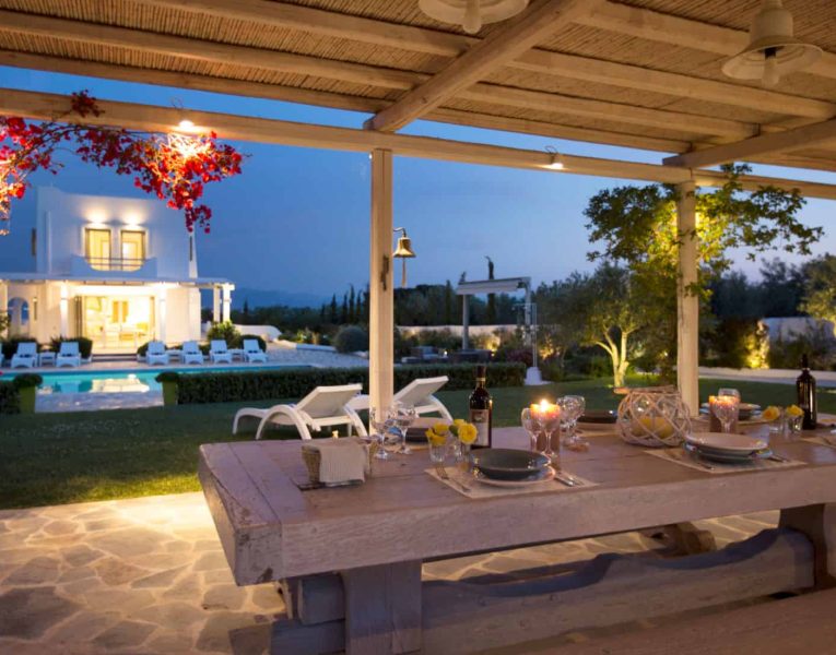 Villa-Celeste-Athens-by-Olive-Villa-Rentals-exterior-night-dining