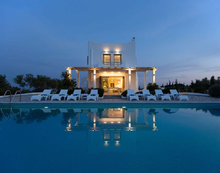 Villa-Celeste-Athens-by-Olive-Villa-Rentals-exterior-night