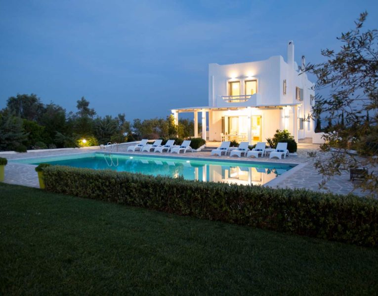 Villa-Celeste-Athens-by-Olive-Villa-Rentals-exterior-night