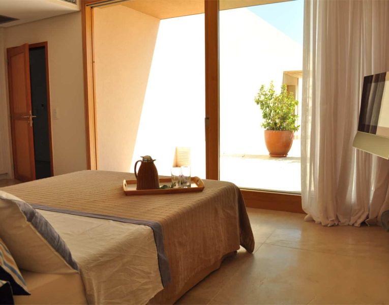 Villa Azzuro in Aegina Greece, bedroom, by Olive Villa Rentals