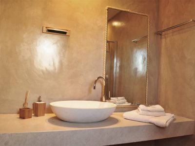 Villa Azzuro in Aegina Greece, bathroom, by Olive Villa Rentals