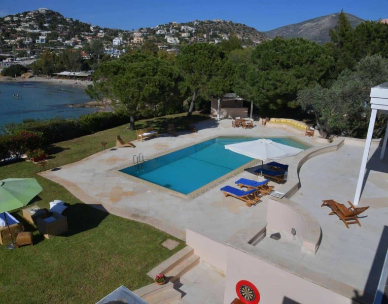 Villa- Lenora -Athens-by-Olive-Villa-Rentals-exterior-pool-area
