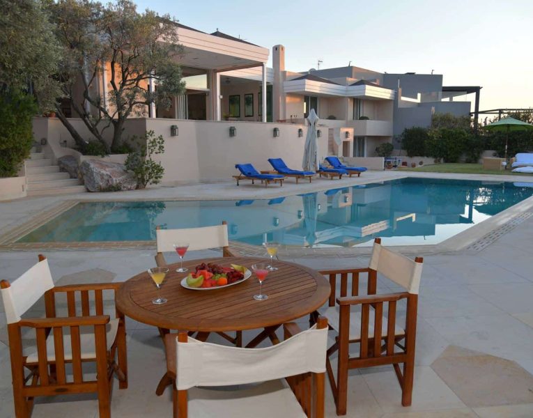 Villa- Lenora -Athens-by-Olive-Villa-Rentals-pool-area