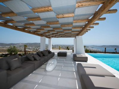 Villa- Martini-Mykonos-by-Olive-Villa-Rentals-exterior-pool-area-lounge