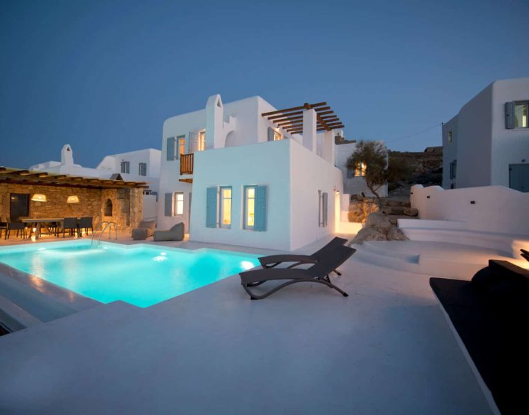 Villa-Tucana-Corfu-by-Olive-Villa-Rentals-pool-area-night