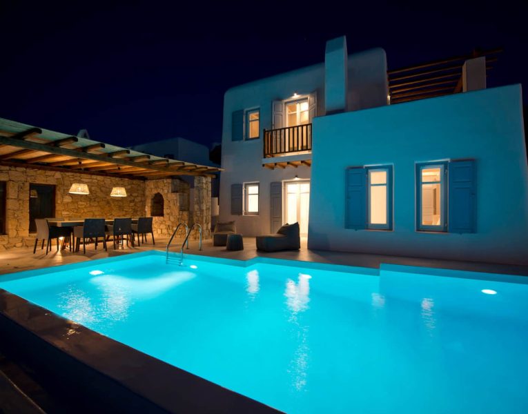 Villa-Tucana-Corfu-by-Olive-Villa-Rentals-pool-area-night