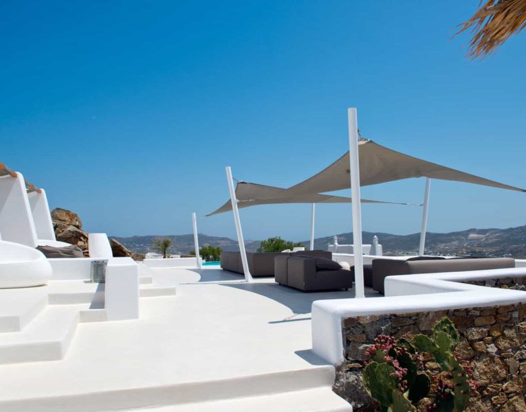 Villa- Velvet-Mykonos-by-Olive-Villa-Rentals-exterior-lounge-area