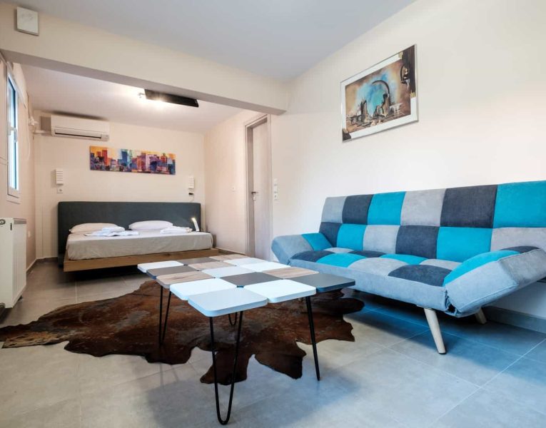 Villa- Amphithea -Nauplion-by-Olive-Villa-Rentals-ground-level-bedroom