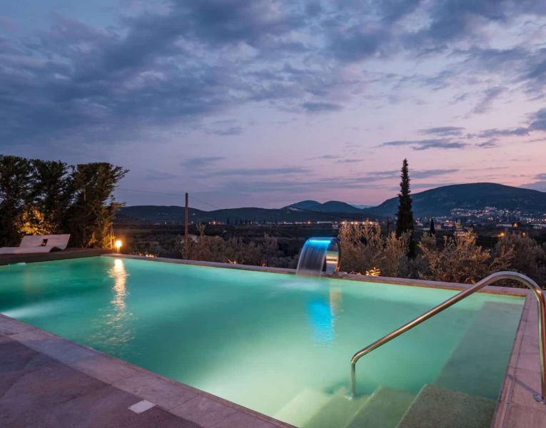 Villa- Amphithea -Nauplion-by-Olive-Villa-Rentals-sunset-views-pool-area