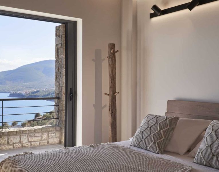 Villa- Clytia -Nauplion-by-Olive-Villa-Rentals-upper-floor-bedroom