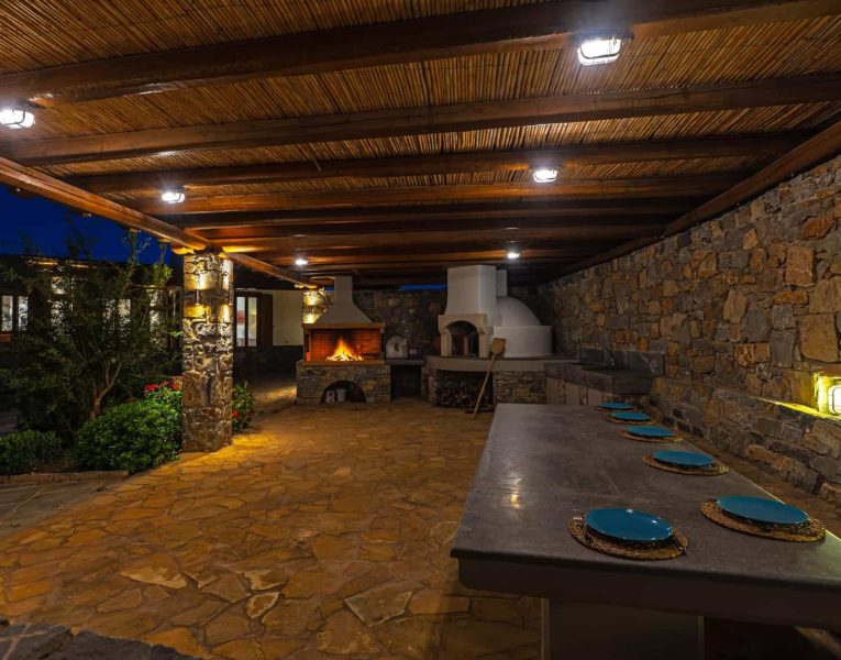 Villa-Hesperis-Crete-by-Olive-Villa-Rentals-night--outdoors-BBQ