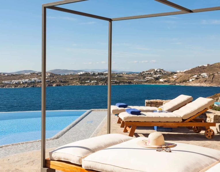 Villa- Julius -Mykonos-by-Olive-Villa-Rentals-exterior-dining-table-pool