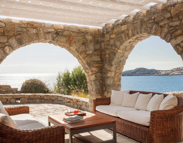 Villa- Octavia -Mykonos-by-Olive-Villa-Rentals-exterior-lounge-area