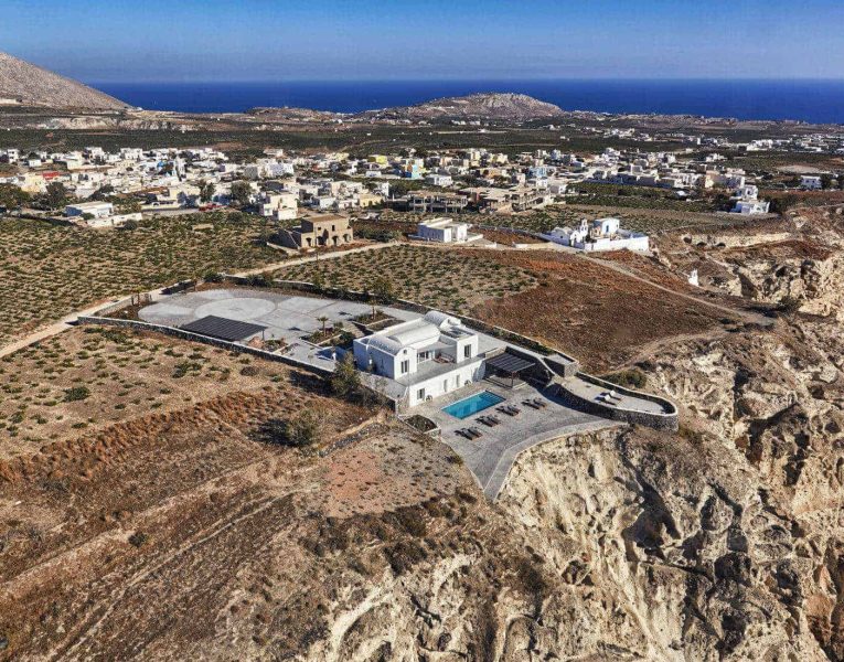 Villa-Abovo-Santorini-by-Olive-Villa-Rentals-drone-panorama