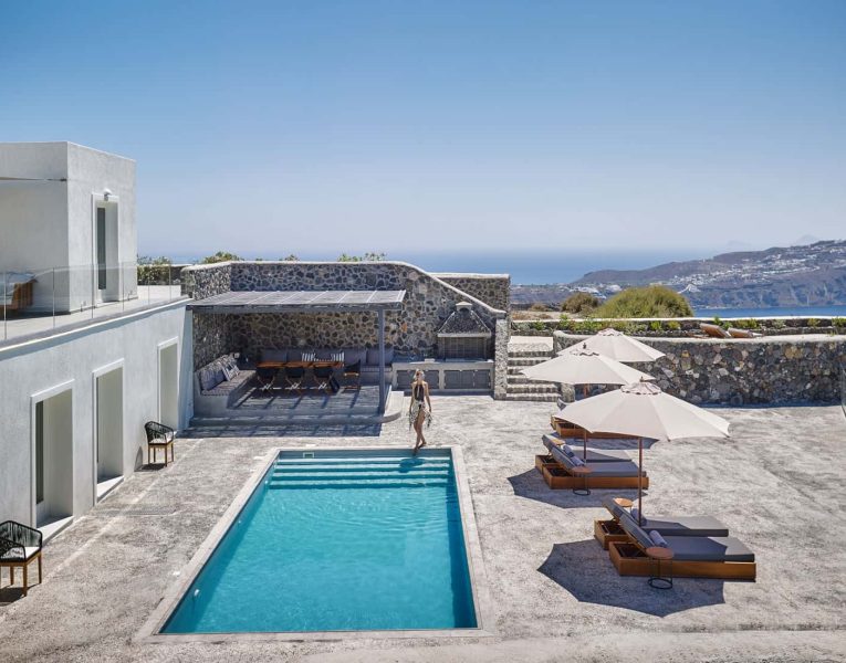 Villa-Abovo-Santorini-by-Olive-Villa-Rentals-pool-area