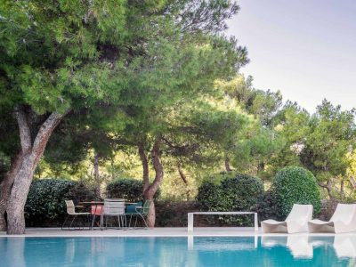 Villa-Aquarelle- Athens-by-Olive-Villa-Rentals-seating-area-pool