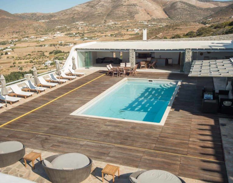 Villa- Coco Complex -Paros-by-Olive-Villa-Rentals-pool-area