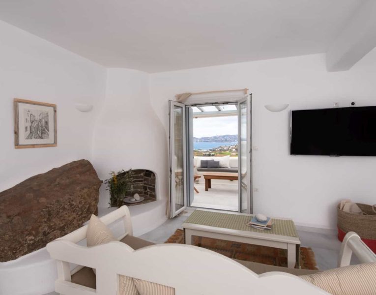 Villa- Coco Complex -Paros-by-Olive-Villa-Rentals-living-room