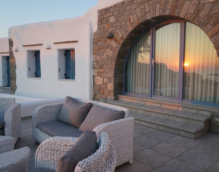 Villa-Intime-Paros-by-Olive-Villa-Rentals-sunset-exterior-property
