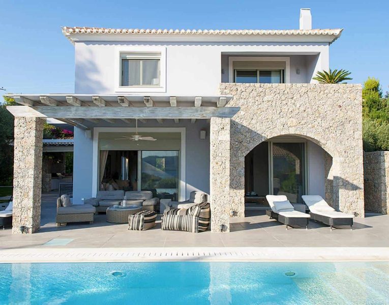 Villa- Cilegia-Porto Heli-by-Olive-Villa-Rentals-pool-area