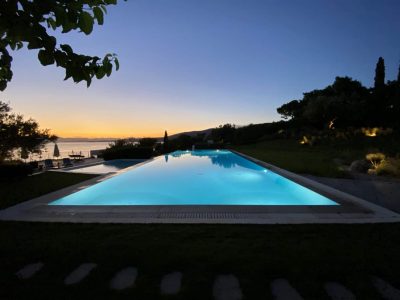 Villa- Magnolia -Porto Heli-by-Olive-Villa-Rentals-sunset-views-pool-area