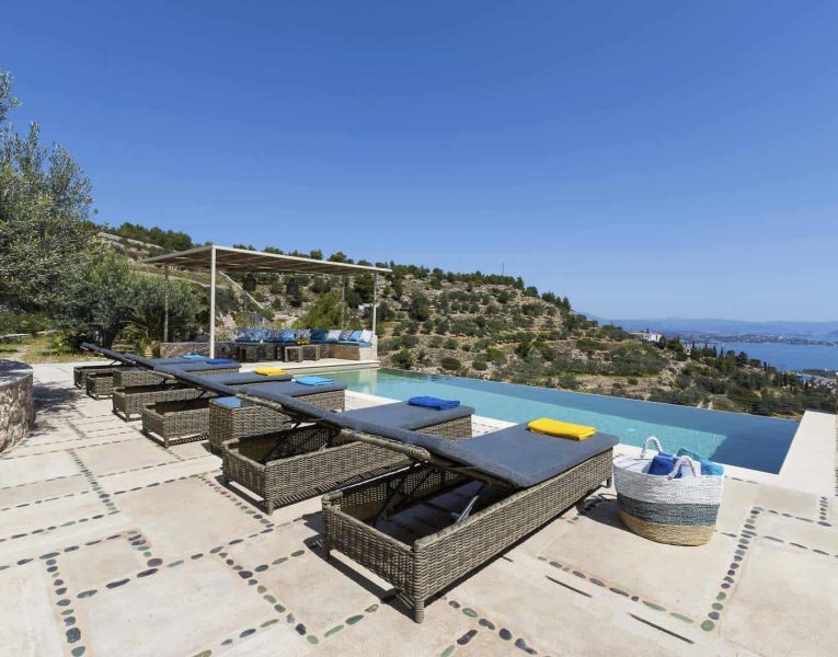 Villa- Lilium -Spetses-by-Olive-Villa-Rentals-pool-area