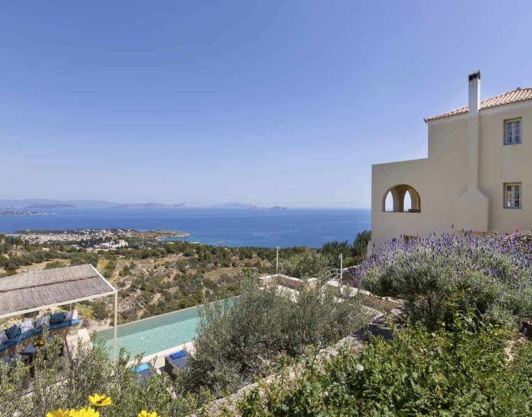 Villa- Lilium -Spetses-by-Olive-Villa-Rentals-pool-area