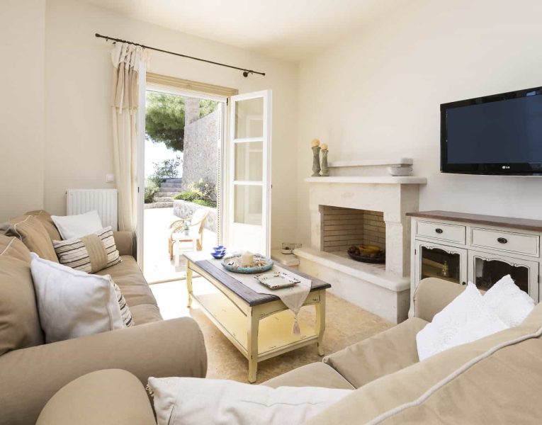 Villa- Lilium -Spetses-by-Olive-Villa-Rentals-lower-level-living-room