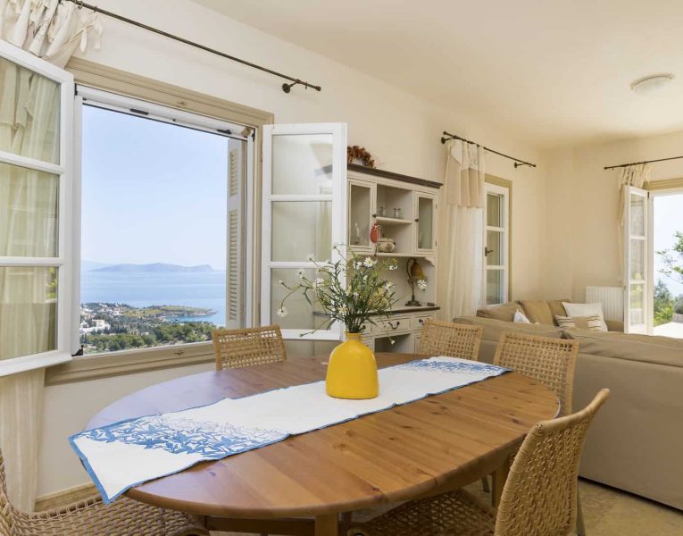Villa- Lilium -Spetses-by-Olive-Villa-Rentals-lower-level-dining-table