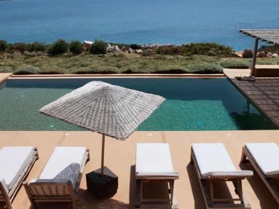 Villa Orpheus in Antiparos Greece, pool, by Olive Villa Rentals