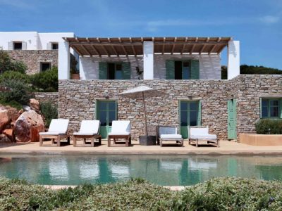Villa Orpheus in Antiparos Greece, pool 2, by Olive Villa Rentals