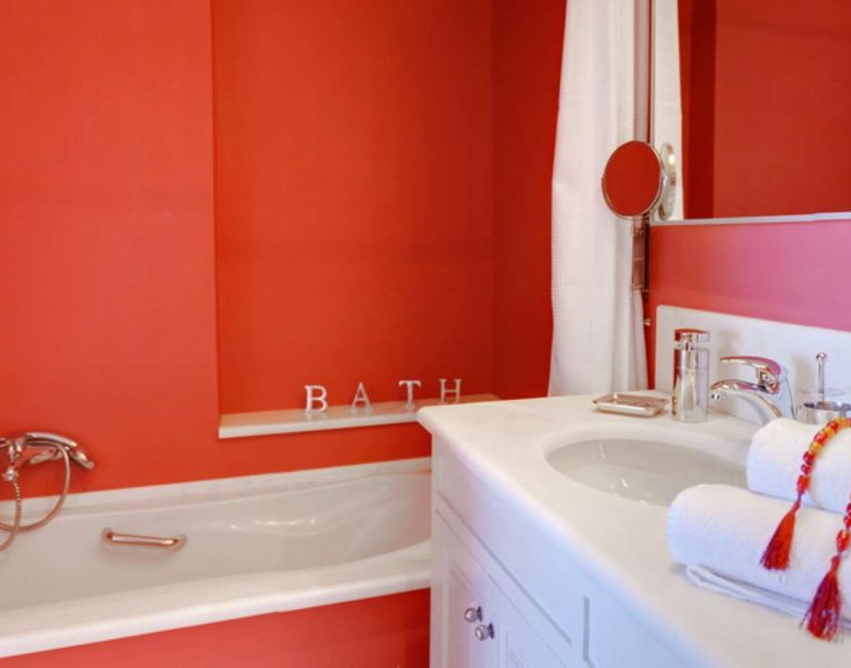 Villa Ligeia in Corfu Greece, bathroom 3, by Olive Villa Rentals
