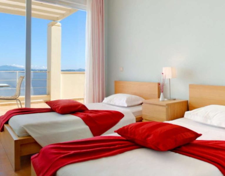 Villa Ligeia in Corfu Greece, bedroom 3, by Olive Villa Rentals