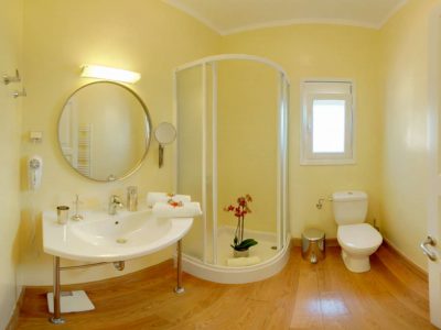 Villa Ligeia in Corfu Greece, bathroom 6, by Olive Villa Rentals