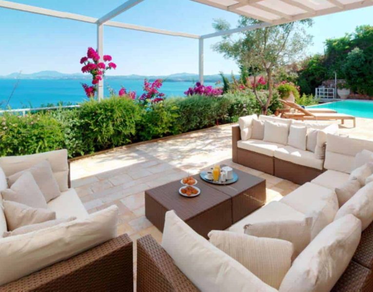 Villa Rhea in Corfu Greece, sea view 2, by Olive Villa Rentals
