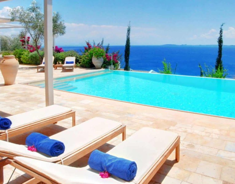 Villa Rhea in Corfu Greece, pool 2, by Olive Villa Rentals