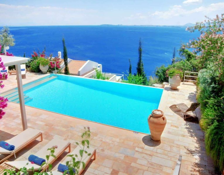 Villa Rhea in Corfu Greece, pool 3, by Olive Villa Rentals
