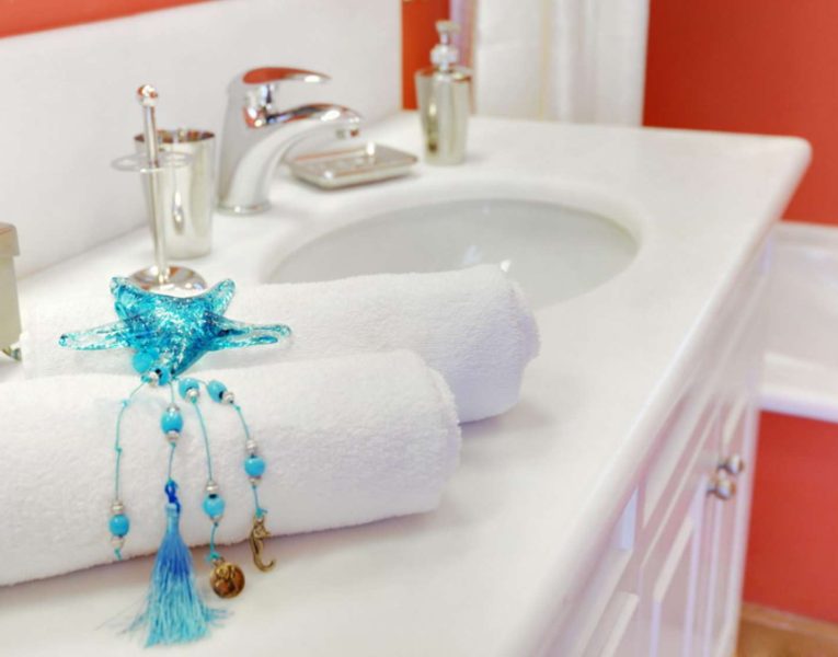 Villa Selene in Corfu Greece, bathroom 3, by Olive Villa Rentals