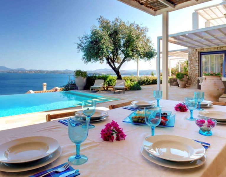 Villa Selene in Corfu Greece, pool 6, by Olive Villa Rentals