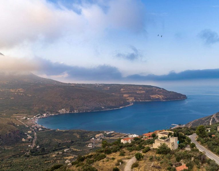 Oitylon Traditional Tower in Mani Peninsula Greece, sea view, by Olive Villa Rentals