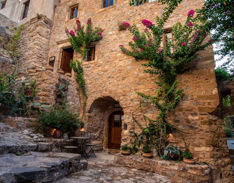 Catello Malvazia in Monemvasia, facade, by Olive Villa Rentals